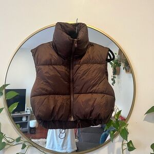 Brown Puffer Vest